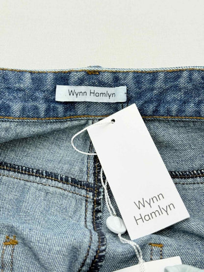 Pre - loved WYNN HAMLYN Darted Leg Blue Size US 10 Jeans at Reems Closet
