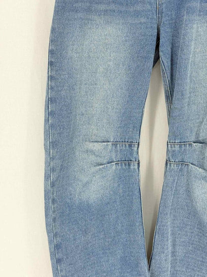 Pre - loved WYNN HAMLYN Darted Leg Blue Size US 10 Jeans at Reems Closet