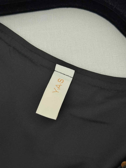 Pre - loved YAS Black & Gold Size Medium Short Dress at Reems Closet