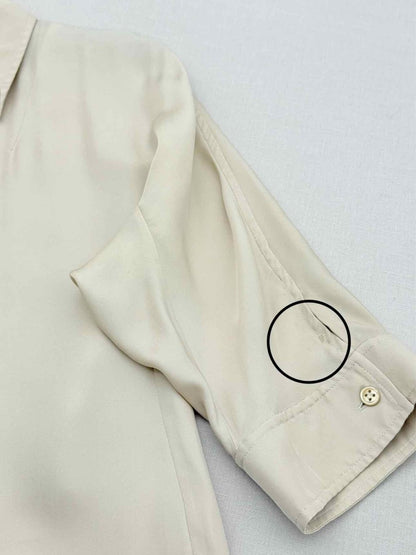 Pre - loved YSL Beige Size US 2 Blouse at Reems Closet