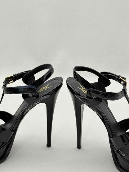 Pre-loved YSL Tribute Black Size EU 40 Platform Sandals at Reems Closet