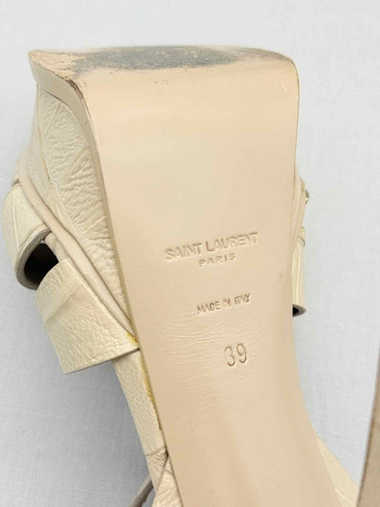 Pre - loved YVES SAINT LAURENT Beige Size EU 39 Heeled Shoes at Reems Closet