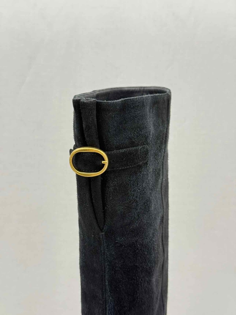 Pre - loved YVES SAINT LAURENT Black Size EU 38 Knee High Boots at Reems Closet