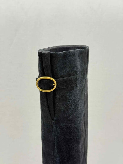 Pre - loved YVES SAINT LAURENT Black Size EU 38 Knee High Boots at Reems Closet
