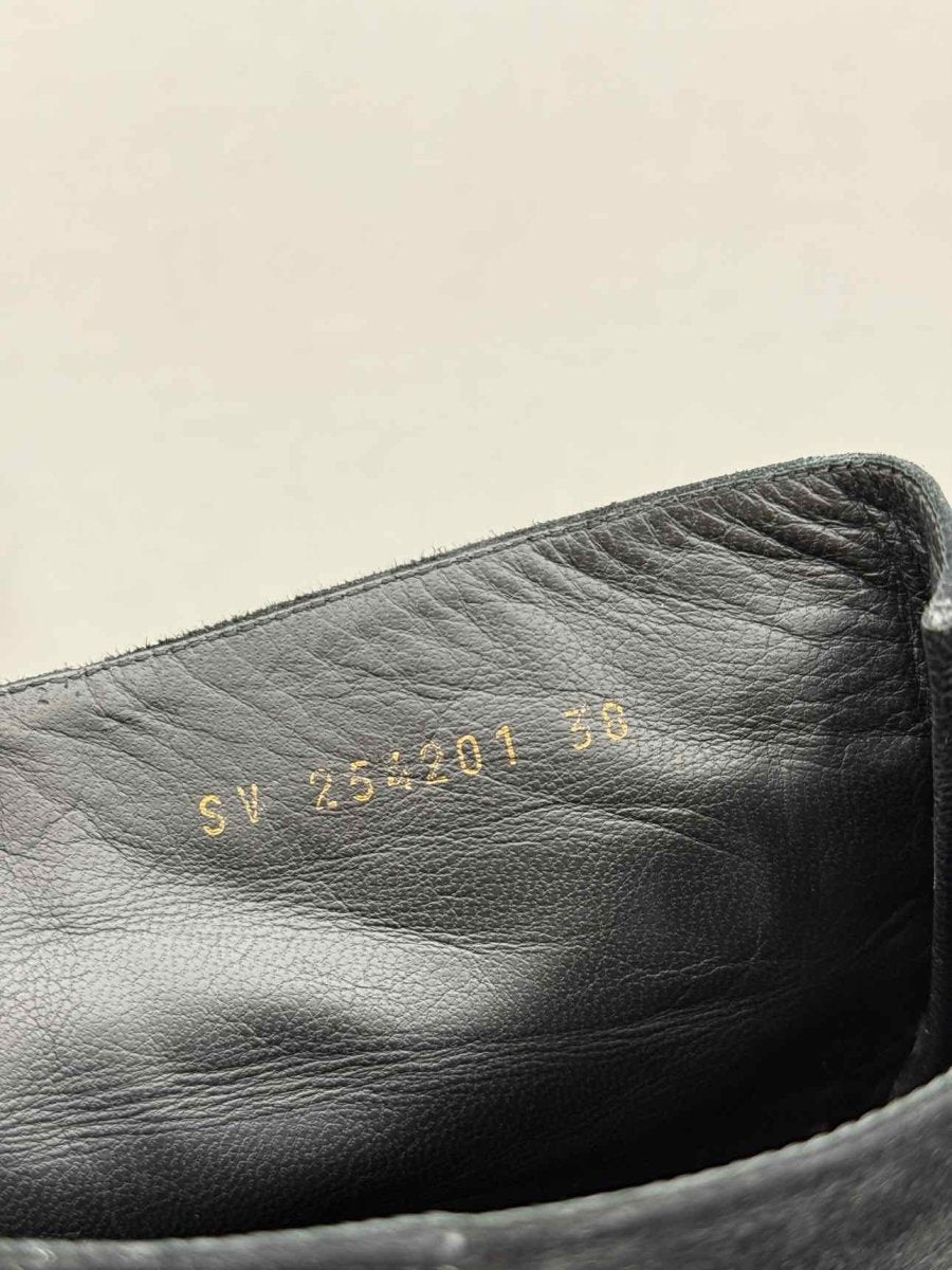 Pre - loved YVES SAINT LAURENT Black Size EU 38 Knee High Boots at Reems Closet