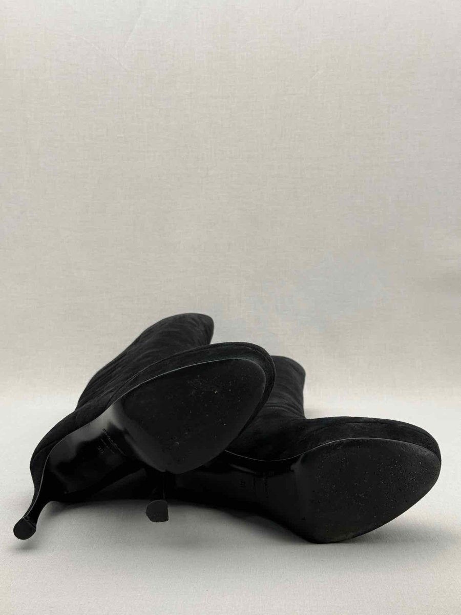 Pre - loved YVES SAINT LAURENT Black Size EU 38 Knee High Boots at Reems Closet