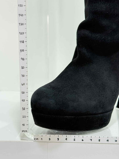 Pre - loved YVES SAINT LAURENT Black Size EU 38 Knee High Boots at Reems Closet