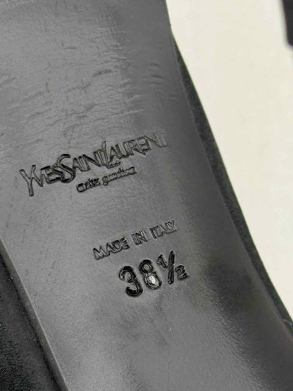 Pre - loved YVES SAINT LAURENT Black Size EU 38.5 Boots at Reems Closet