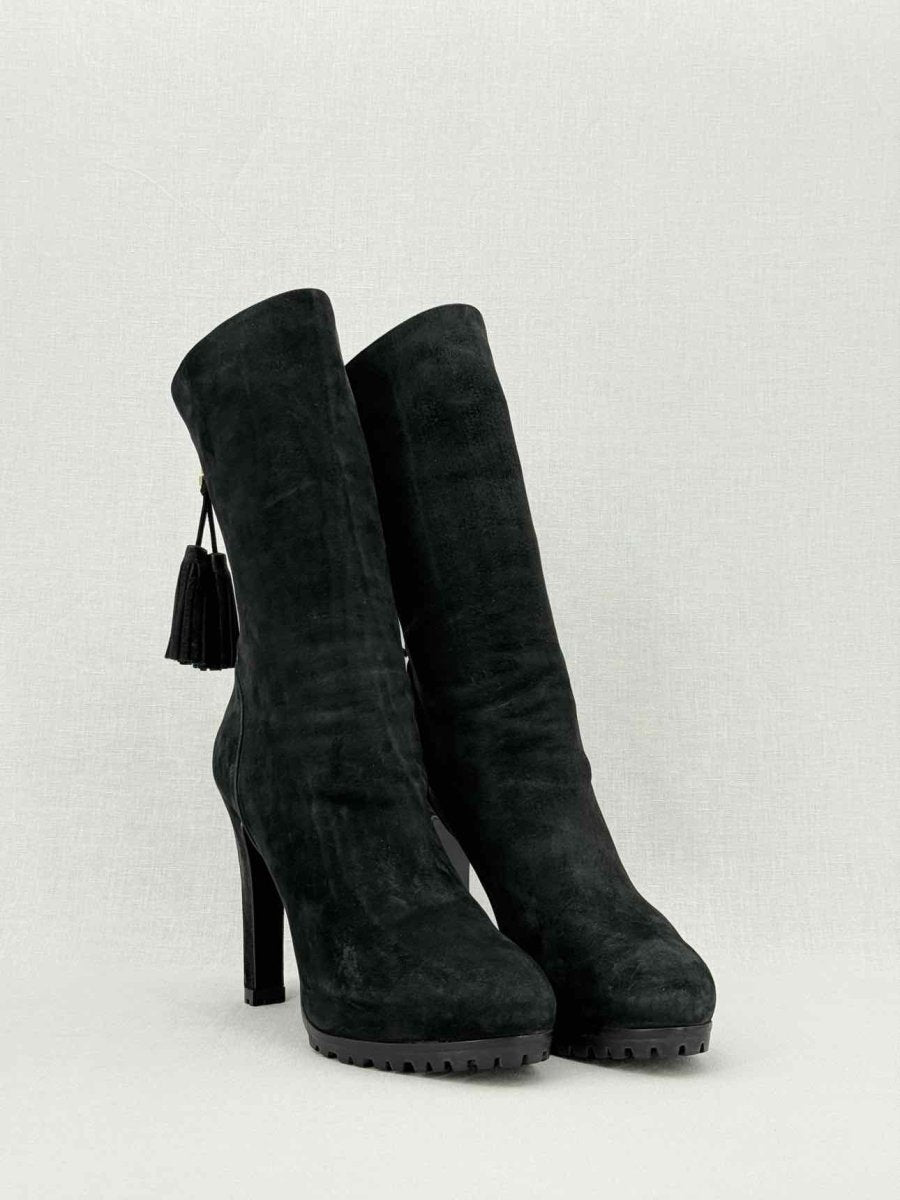 Pre - loved YVES SAINT LAURENT Black Size EU 38.5 Boots at Reems Closet