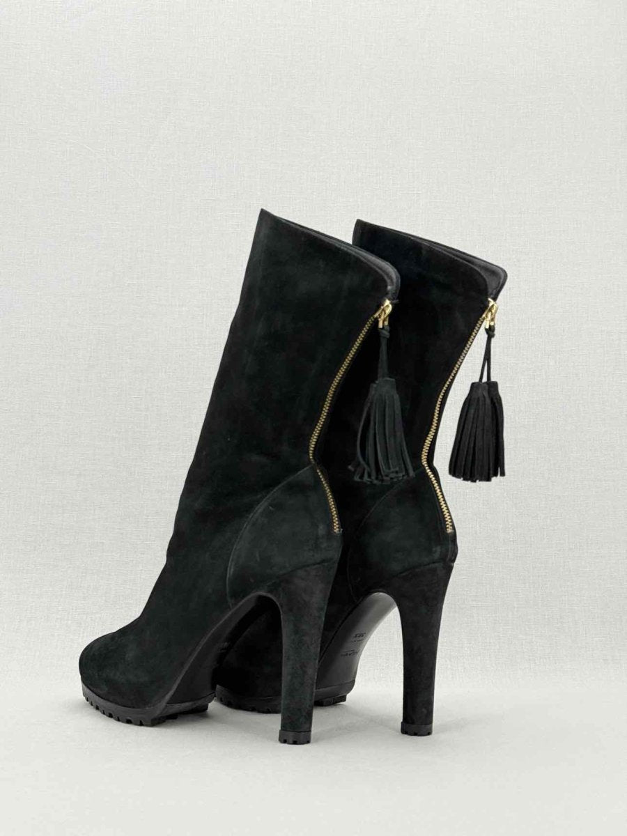 Pre - loved YVES SAINT LAURENT Black Size EU 38.5 Boots at Reems Closet