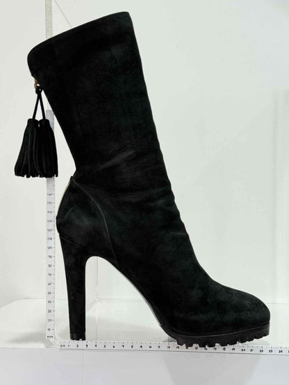 Pre - loved YVES SAINT LAURENT Black Size EU 38.5 Boots at Reems Closet