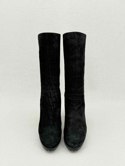 Pre - loved YVES SAINT LAURENT Black Size EU 38.5 Boots at Reems Closet