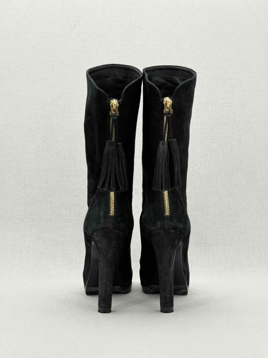 Pre - loved YVES SAINT LAURENT Black Size EU 38.5 Boots at Reems Closet