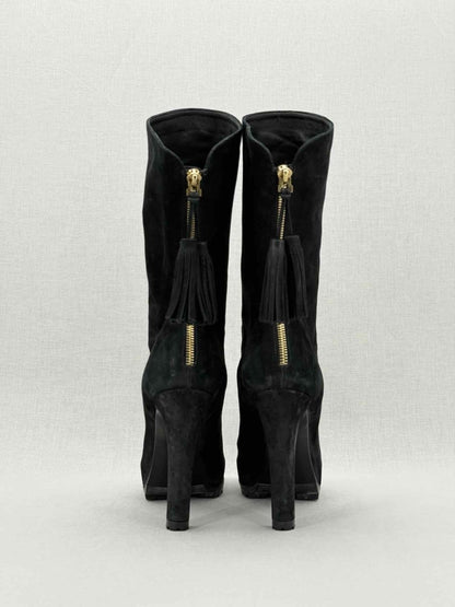 Pre - loved YVES SAINT LAURENT Black Size EU 38.5 Boots at Reems Closet