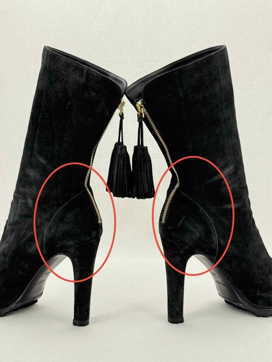 Pre - loved YVES SAINT LAURENT Black Size EU 38.5 Boots at Reems Closet