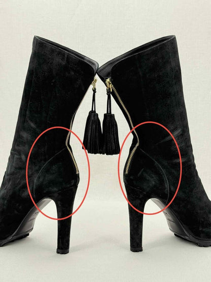 Pre - loved YVES SAINT LAURENT Black Size EU 38.5 Boots at Reems Closet