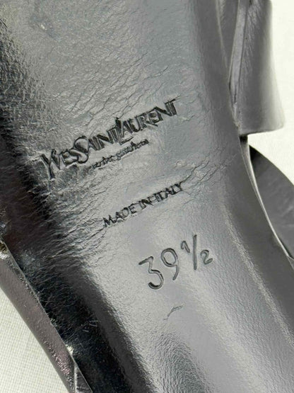 Pre - loved YVES SAINT LAURENT Black Size EU 39.5 Platform Sandals at Reems Closet