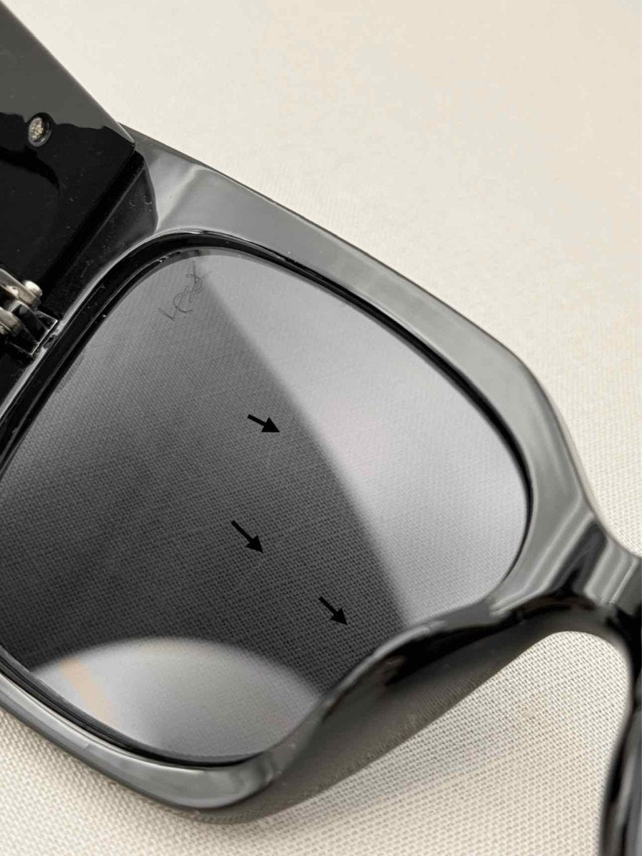 Pre - loved YVES SAINT LAURENT Black Sunglasses at Reems Closet