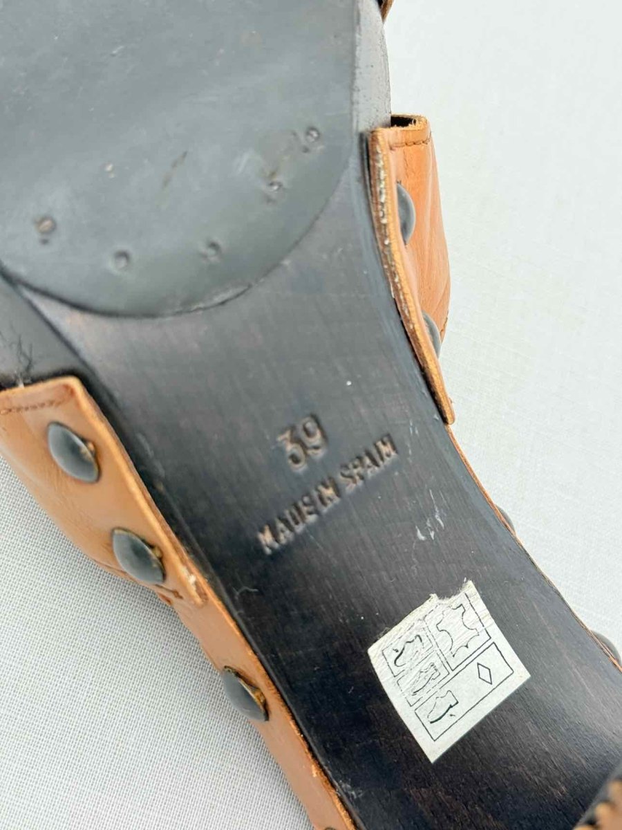 Pre - loved YVES SAINT LAURENT Brown Size EU 39 Mules at Reems Closet