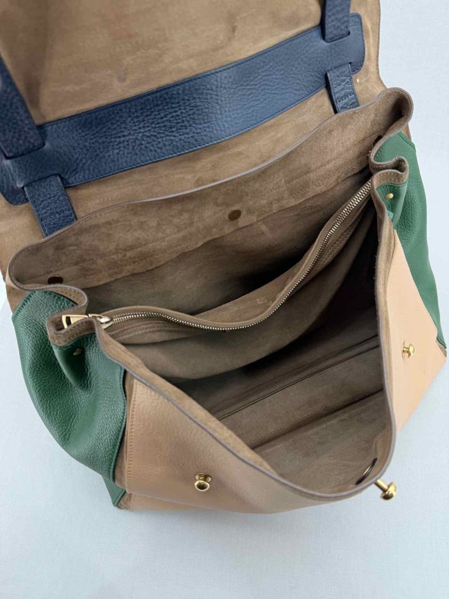 Pre - loved YVES SAINT LAURENT Muse Tricolor Top Handle at Reems Closet