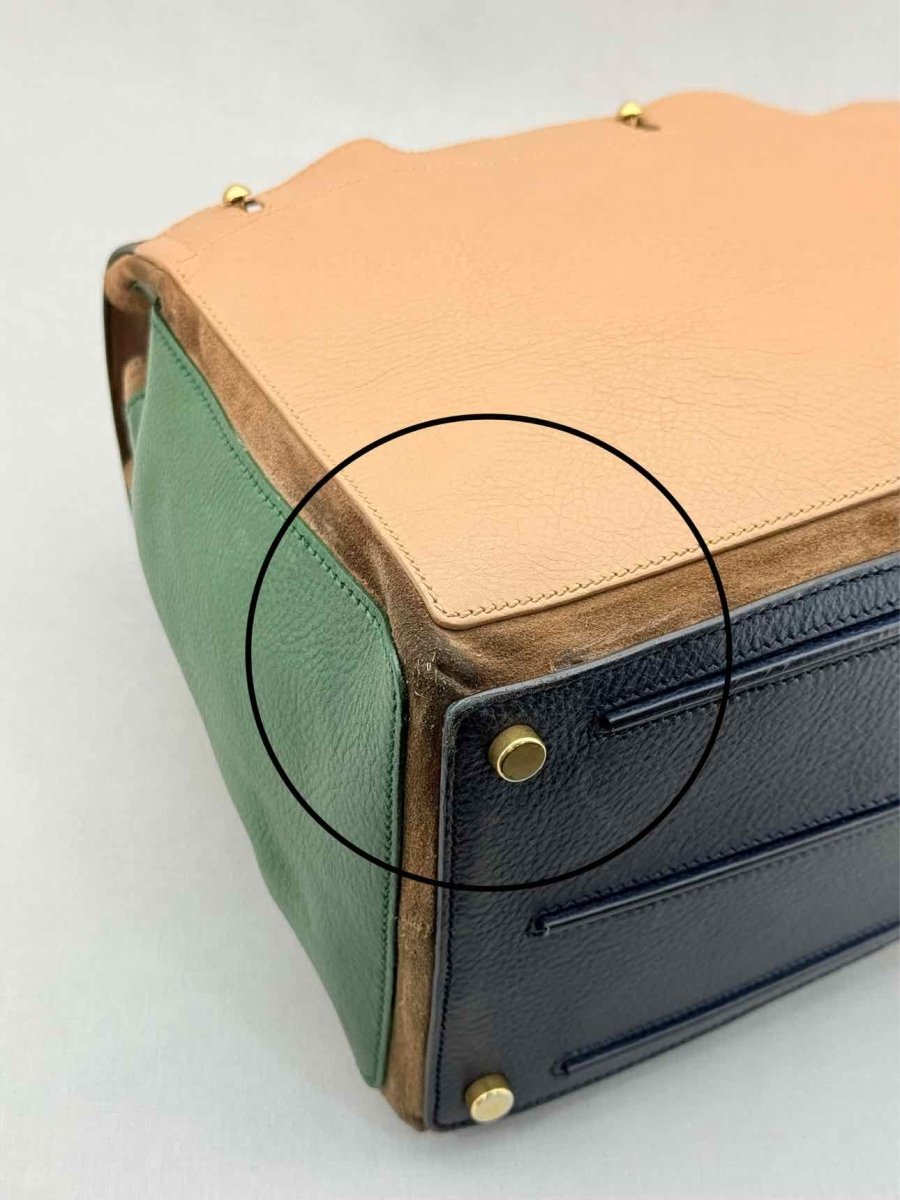 Pre - loved YVES SAINT LAURENT Muse Tricolor Top Handle at Reems Closet