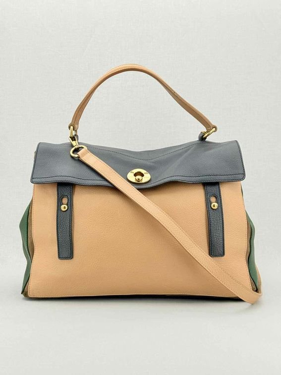 Pre - loved YVES SAINT LAURENT Muse Tricolor Top Handle at Reems Closet