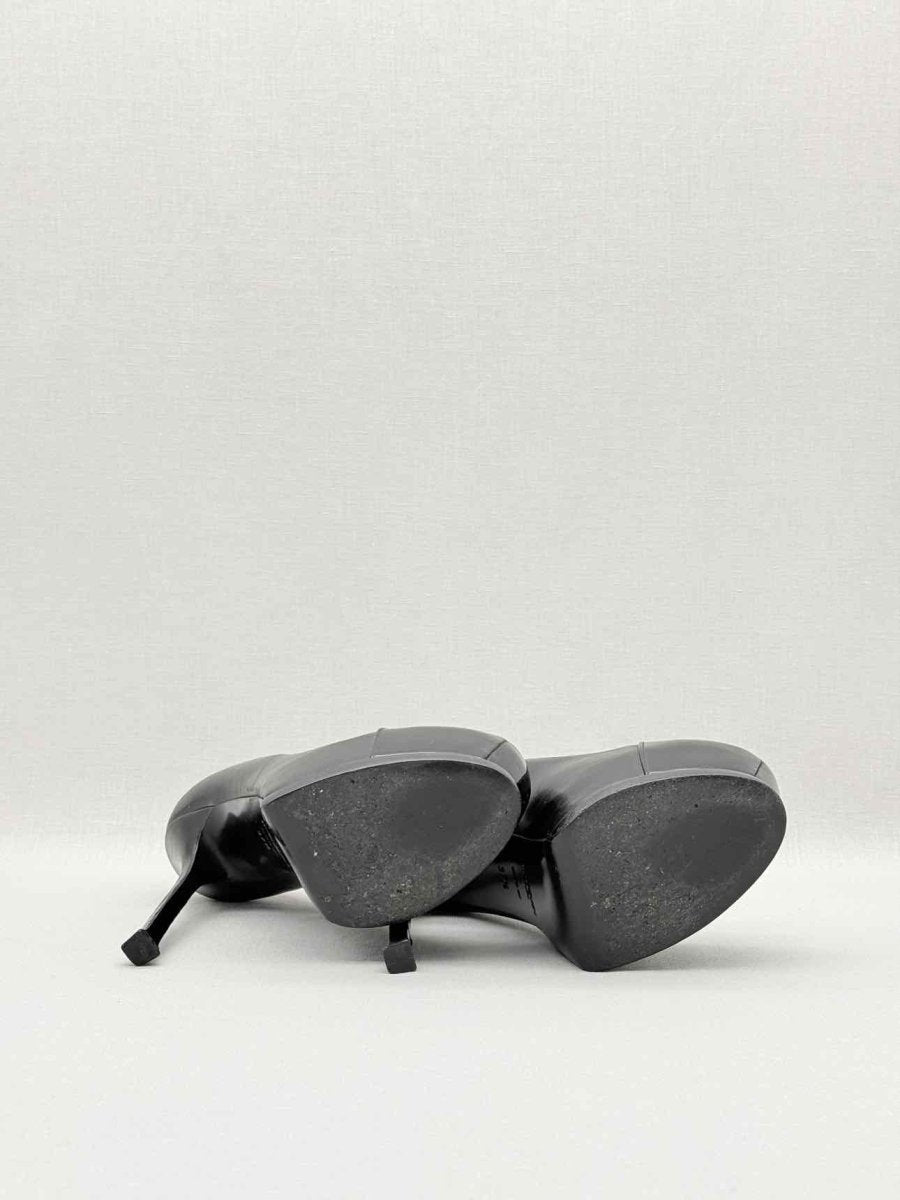 Pre - loved YVES SAINT LAURENT Tribute Black Size EU 37.5 Pumps at Reems Closet