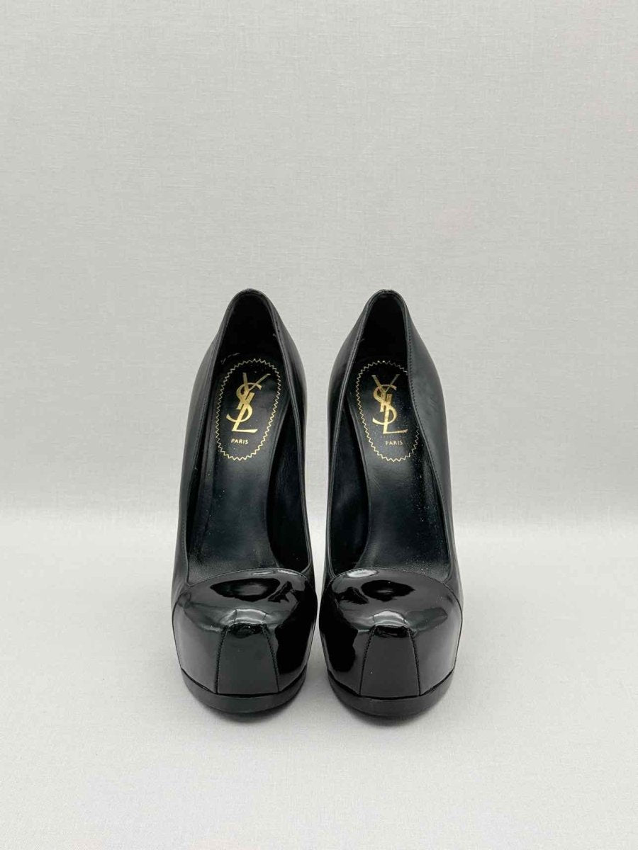 Pre - loved YVES SAINT LAURENT Tribute Black Size EU 37.5 Pumps at Reems Closet