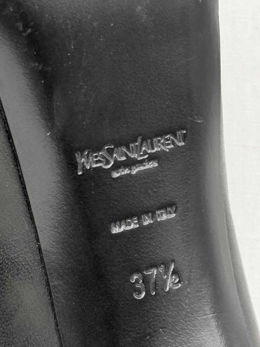 Pre - loved YVES SAINT LAURENT Tribute Black Size EU 37.5 Pumps at Reems Closet