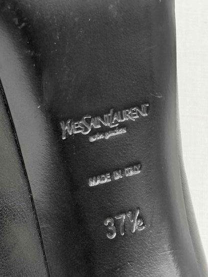 Pre - loved YVES SAINT LAURENT Tribute Black Size EU 37.5 Pumps at Reems Closet