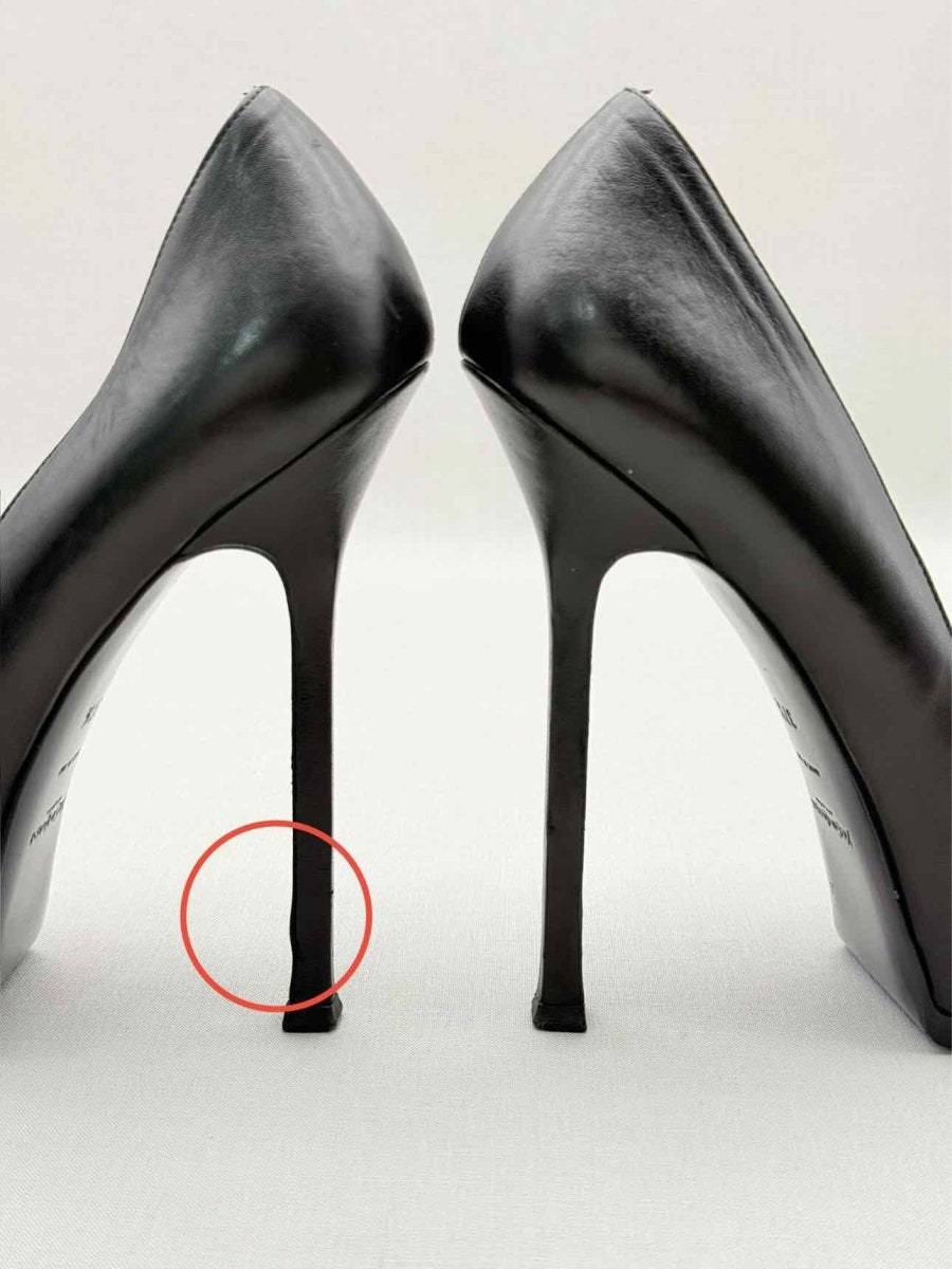Pre - loved YVES SAINT LAURENT Tribute Black Size EU 37.5 Pumps at Reems Closet