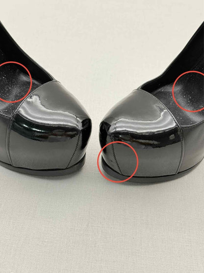 Pre - loved YVES SAINT LAURENT Tribute Black Size EU 37.5 Pumps at Reems Closet