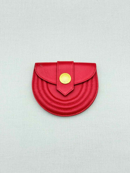 Pre - loved YVES SAINT LAURENT Vintage Red Coin Wallet at Reems Closet
