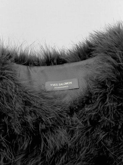 Pre - loved YVES SALOMON Black Size US 6 Gilet at Reems Closet