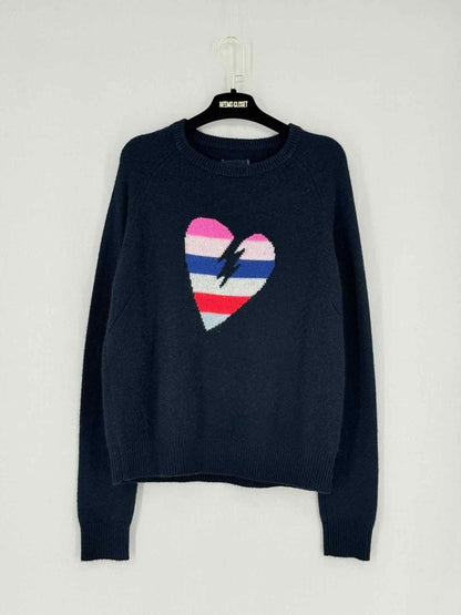 Pre - loved ZADIG & VOLTAIRE baly bis Black Size Large Jumper at Reems Closet