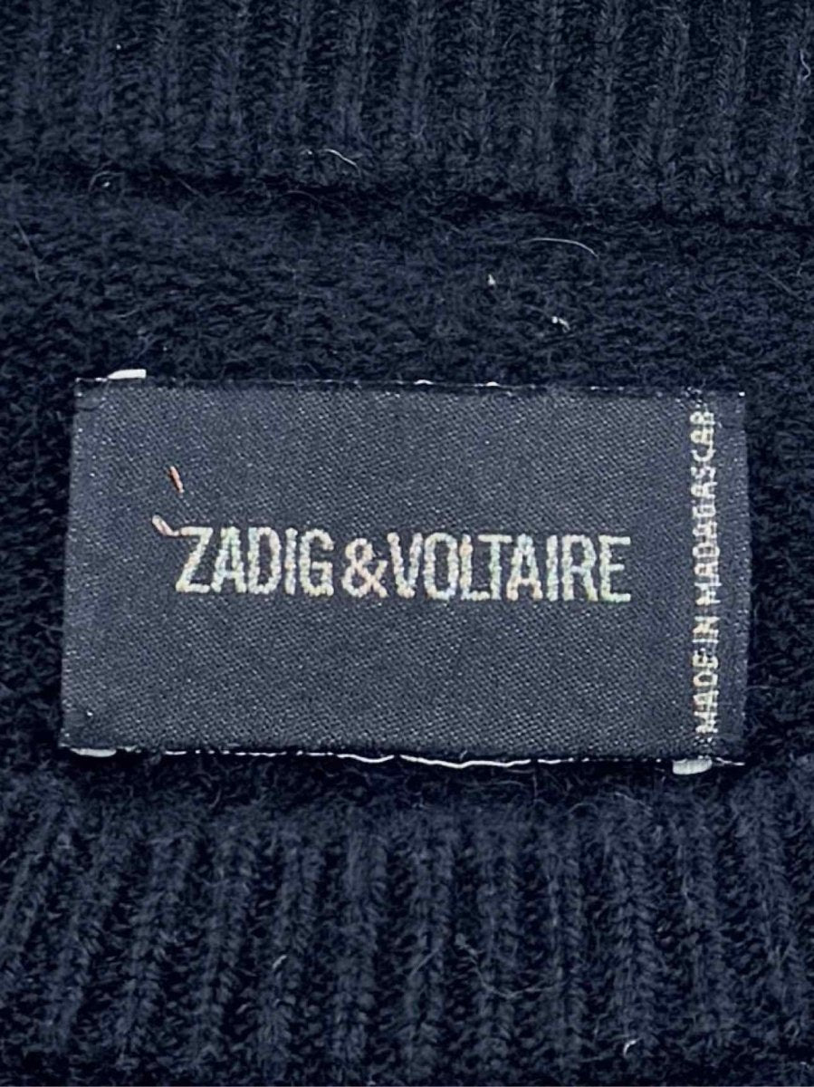 Pre - loved ZADIG & VOLTAIRE baly bis Black Size Large Jumper at Reems Closet