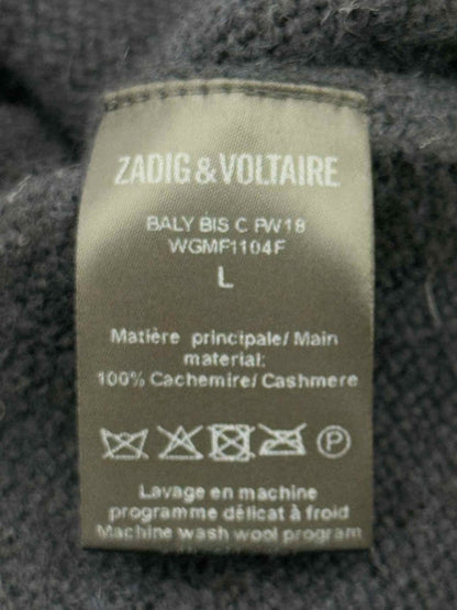 Pre - loved ZADIG & VOLTAIRE baly bis Black Size Large Jumper at Reems Closet