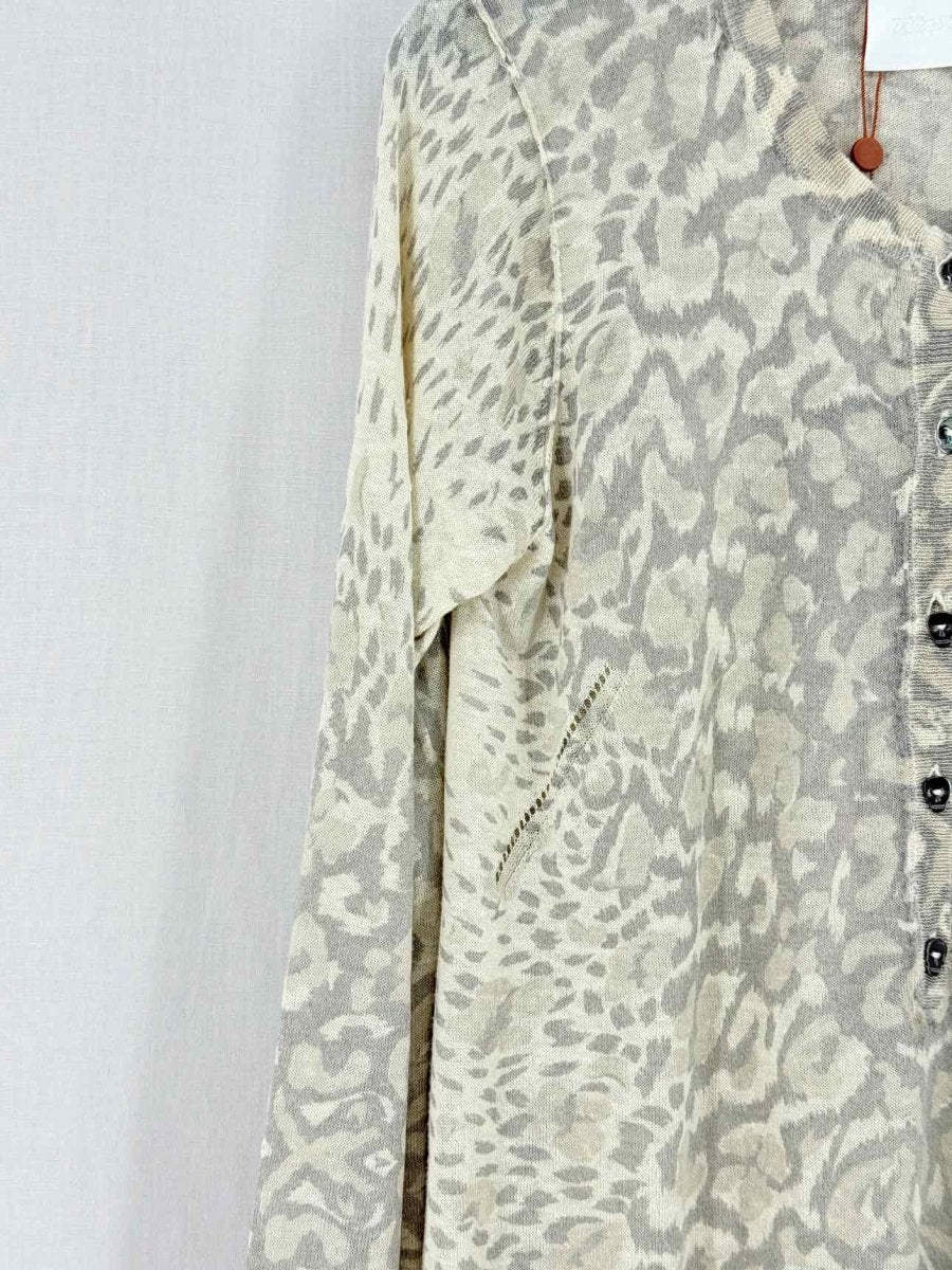 Pre - loved ZADIG & VOLTAIRE Beige & Brown Size Small Cardigan at Reems Closet