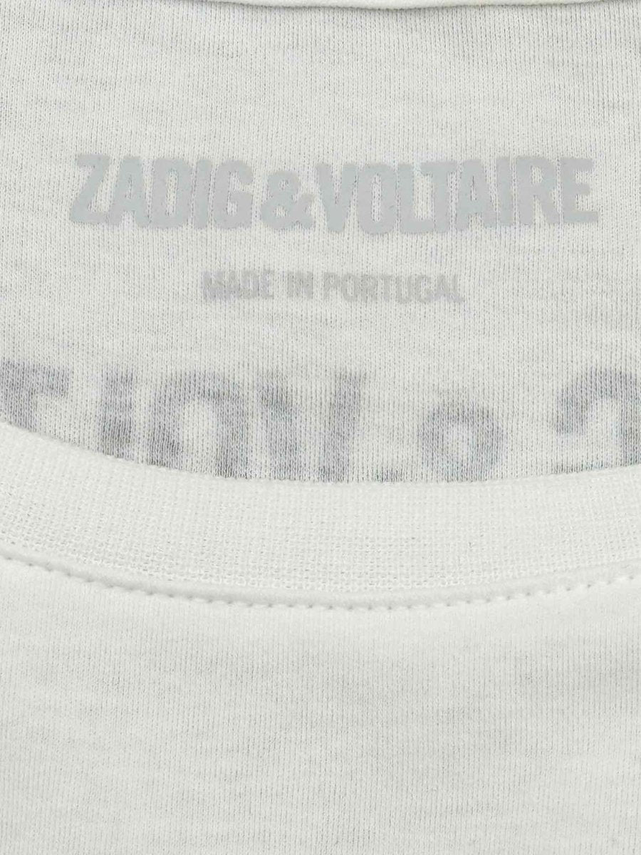 Pre-loved ZADIG & VOLTAIRE Bella White Size XSmall T-shirt at Reems Closet