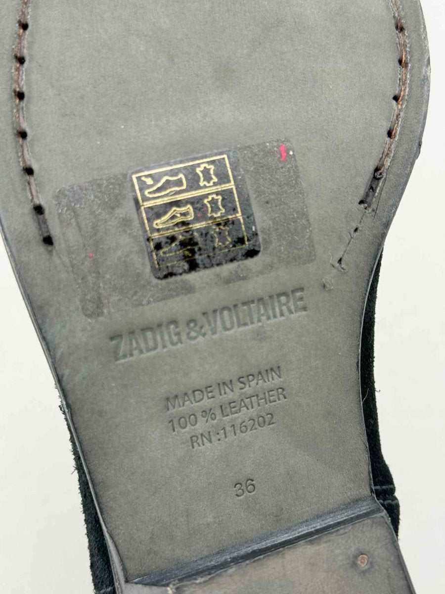 Pre - loved ZADIG & VOLTAIRE Black Size EU 36 Ankle Boots at Reems Closet