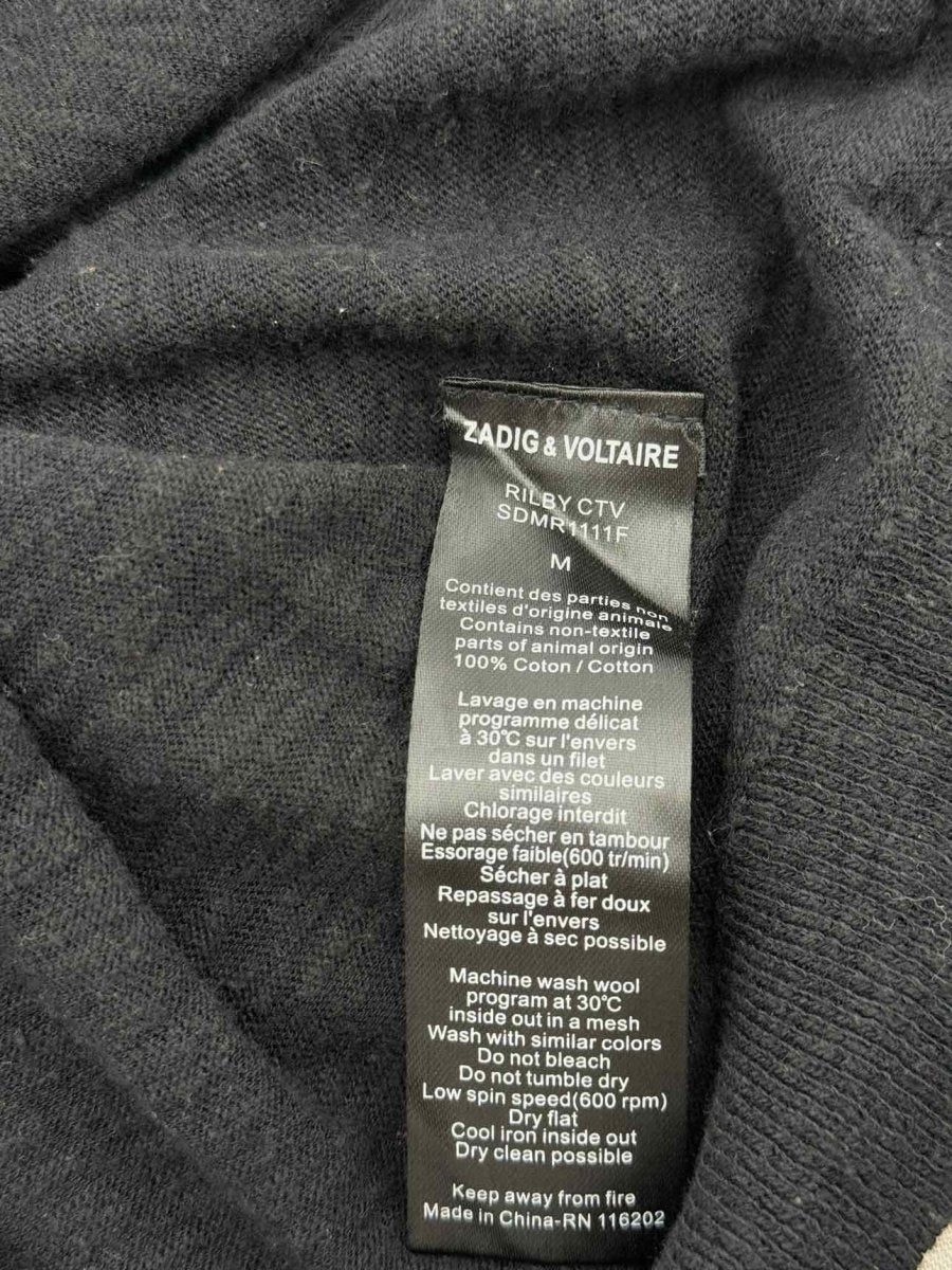 Pre - loved ZADIG & VOLTAIRE Black Size Medium Jumper at Reems Closet