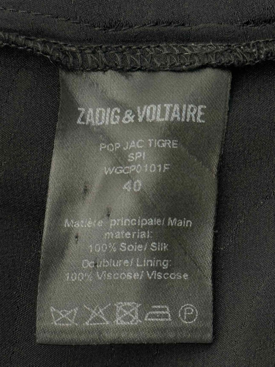 Pre - loved ZADIG & VOLTAIRE Black Size US 10 Pants at Reems Closet