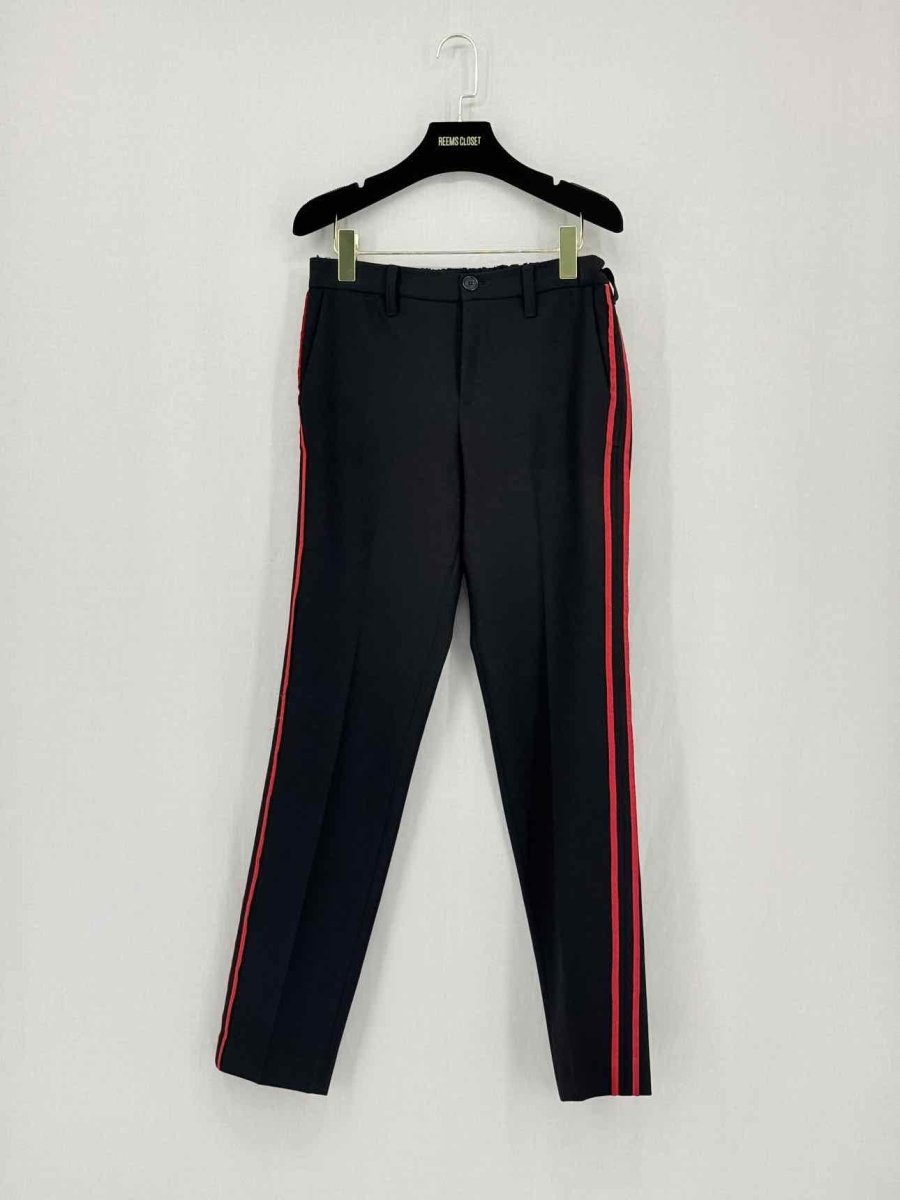 Pre - loved ZADIG & VOLTAIRE Black w/ Red Panel Size 26 Pants at Reems Closet