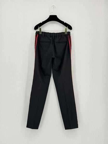 Pre - loved ZADIG & VOLTAIRE Black w/ Red Panel Size 26 Pants at Reems Closet