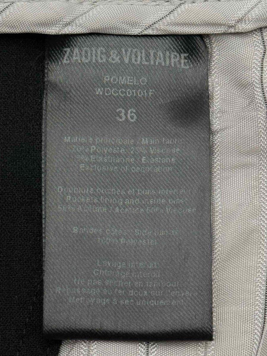 Pre - loved ZADIG & VOLTAIRE Black w/ Red Panel Size 26 Pants at Reems Closet