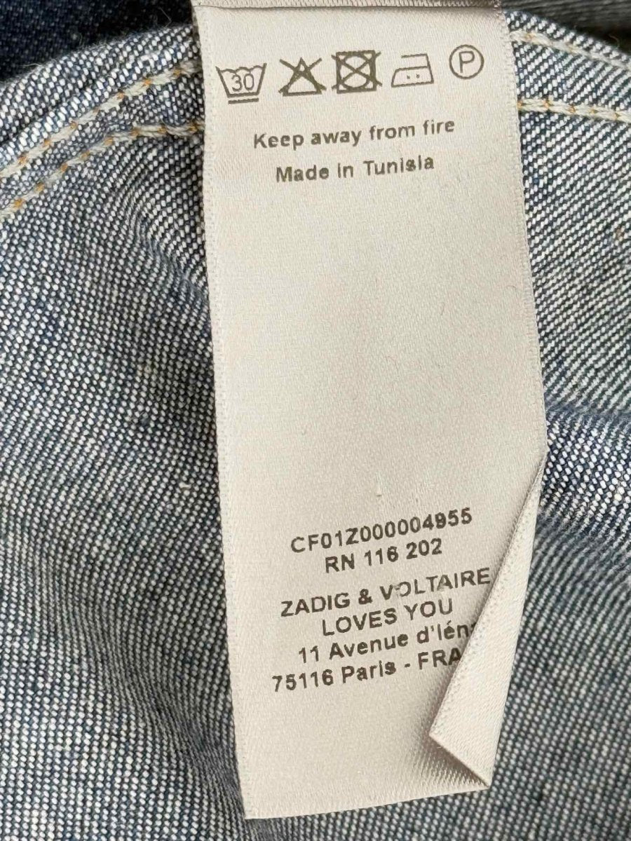 Pre - loved ZADIG & VOLTAIRE Blue Size Large Shirt at Reems Closet