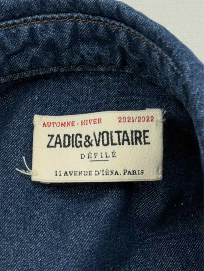 Pre - loved ZADIG & VOLTAIRE Blue Size Large Shirt at Reems Closet