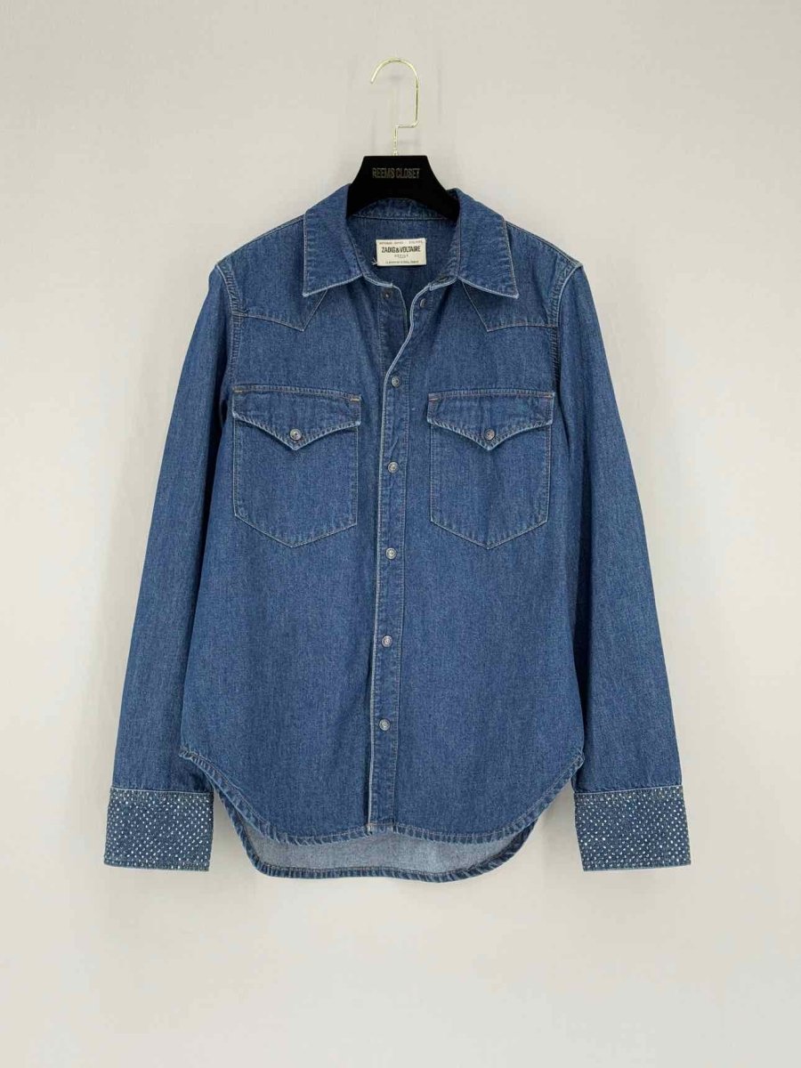 Pre - loved ZADIG & VOLTAIRE Blue Size Large Shirt at Reems Closet