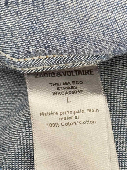 Pre - loved ZADIG & VOLTAIRE Blue Size Large Shirt at Reems Closet