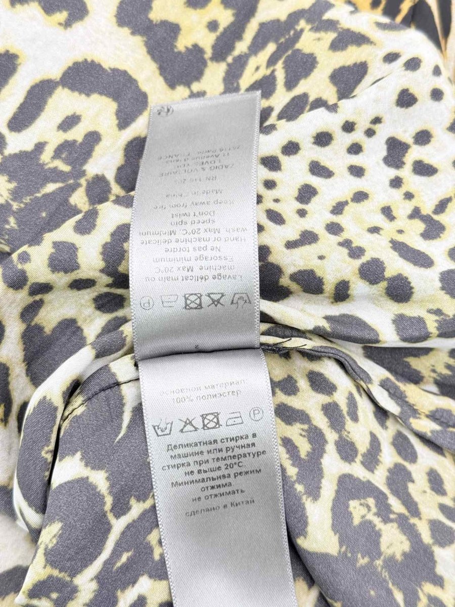 Pre-loved ZADIG & VOLTAIRE Brown & Black Size Medium Blouse at Reems Closet